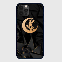 Чехол для iPhone 12 Pro Max Angels of Death golden poly, цвет: 3D-черный