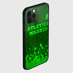 Чехол для iPhone 12 Pro Max Atletico Madrid - green gradient посередине, цвет: 3D-черный — фото 2