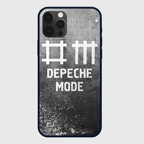 Чехол iPhone 12 Pro Max Depeche Mode - grey gradient / 3D-Черный – фото 1