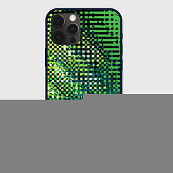 Чехол для iPhone 12 Pro Max Чёрно-зелёный абстракция, цвет: 3D-черный