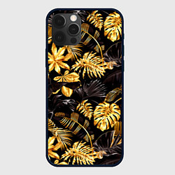 Чехол iPhone 12 Pro Max Золотые тропики