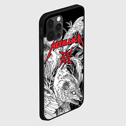 Чехол для iPhone 12 Pro Max Metallica - rats and crows, цвет: 3D-черный — фото 2