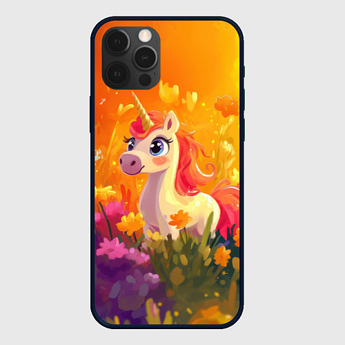 Чехол iPhone 12 Pro Max Милая енинорожка / 3D-Черный – фото 1