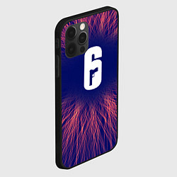 Чехол для iPhone 12 Pro Max Rainbow Six red energy, цвет: 3D-черный — фото 2