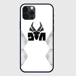 Чехол для iPhone 12 Pro Max Die Antwoord white poly, цвет: 3D-черный