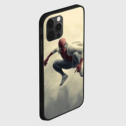 Чехол для iPhone 12 Pro Max Человек паук в прыжке, цвет: 3D-черный — фото 2
