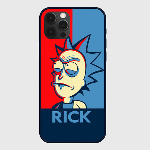 Чехол iPhone 12 Pro Max Rick pop art / 3D-Черный – фото 1