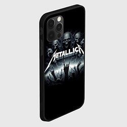 Чехол для iPhone 12 Pro Max Metallica thrash metal - gesture, цвет: 3D-черный — фото 2