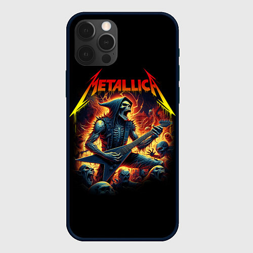 Чехол iPhone 12 Pro Max Metallica - James Alan Hatfield / 3D-Черный – фото 1