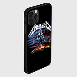 Чехол для iPhone 12 Pro Max Metallica - neon fantasy, цвет: 3D-черный — фото 2