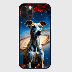 Чехол iPhone 12 Pro Max Уиппет в космосе