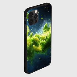 Чехол для iPhone 12 Pro Max Текстурная зеленая слизь, цвет: 3D-черный — фото 2
