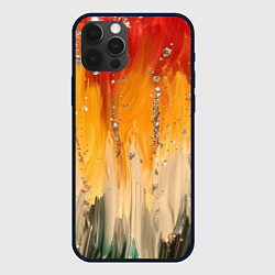 Чехол iPhone 12 Pro Max Красочная текстура с блестяшками