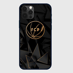 Чехол для iPhone 12 Pro Max Porto golden poly, цвет: 3D-черный