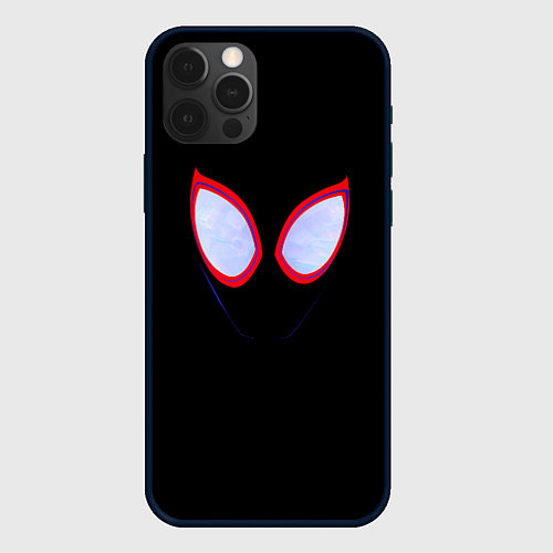 Чехол iPhone 12 Pro Max Человек паук глаза / 3D-Черный – фото 1