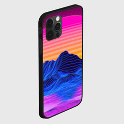 Чехол для iPhone 12 Pro Max Неоновый закат, цвет: 3D-черный — фото 2