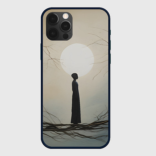 Чехол iPhone 12 Pro Max Минималистичный сюрреализм / 3D-Черный – фото 1