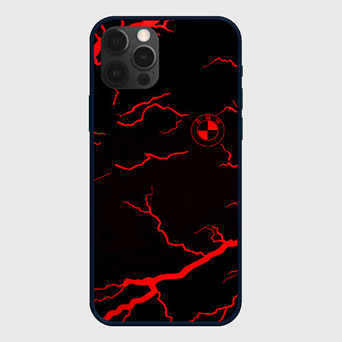 Чехол iPhone 12 Pro Max BMW storm red color / 3D-Черный – фото 1