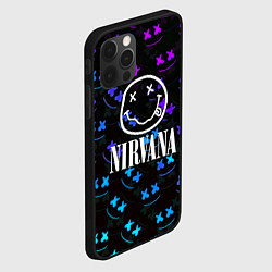Чехол для iPhone 12 Pro Max Nirvana x marshmello neon, цвет: 3D-черный — фото 2