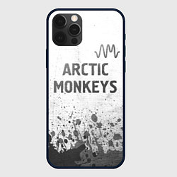 Чехол iPhone 12 Pro Max Arctic Monkeys - white gradient посередине