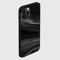 Чехол для iPhone 12 Pro Max Текстура драпированного шелка, цвет: 3D-черный — фото 2