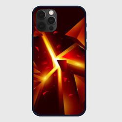 Чехол iPhone 12 Pro Max Трехмерный взрыв неоновых плит абстракция
