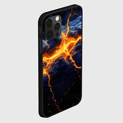 Чехол для iPhone 12 Pro Max Молнии в разбитом небе, цвет: 3D-черный — фото 2