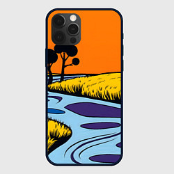 Чехол iPhone 12 Pro Max Пейзаж с фантастической природой
