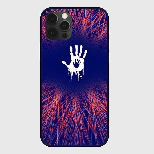 Чехол iPhone 12 Pro Max Death Stranding red energy / 3D-Черный – фото 1