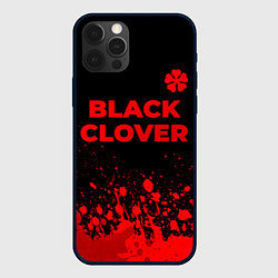 Чехол iPhone 12 Pro Max Black Clover - red gradient посередине