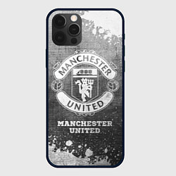 Чехол iPhone 12 Pro Max Manchester United - grey gradient