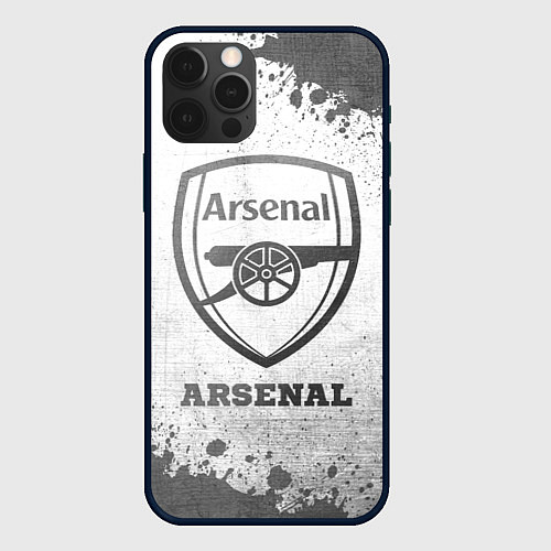 Чехол iPhone 12 Pro Max Arsenal - white gradient / 3D-Черный – фото 1