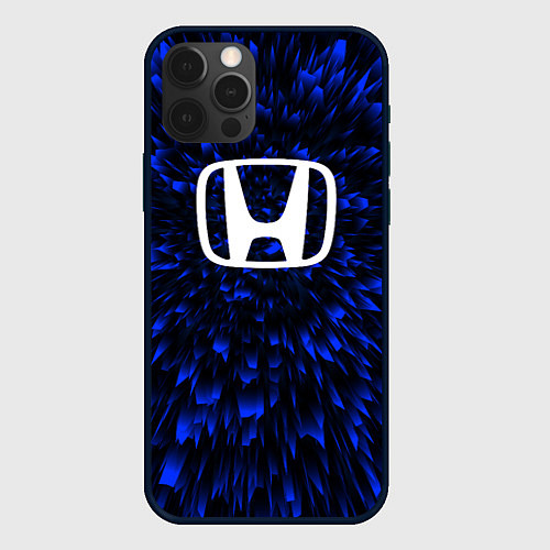 Чехол iPhone 12 Pro Max Honda blue energy / 3D-Черный – фото 1