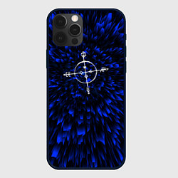 Чехол для iPhone 12 Pro Max Megadeth blue energy, цвет: 3D-черный