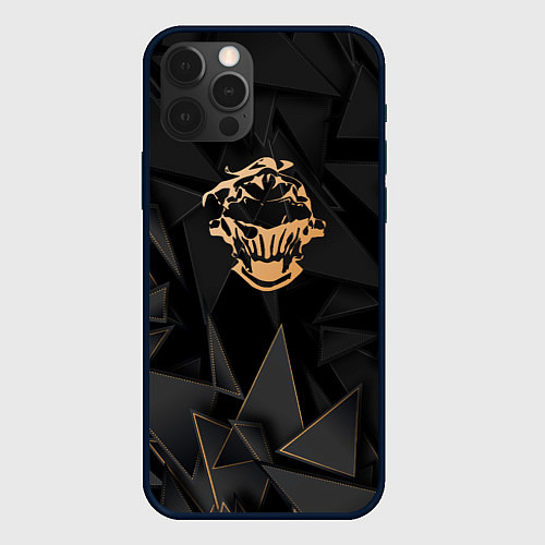 Чехол iPhone 12 Pro Max Goblin Slayer golden poly / 3D-Черный – фото 1