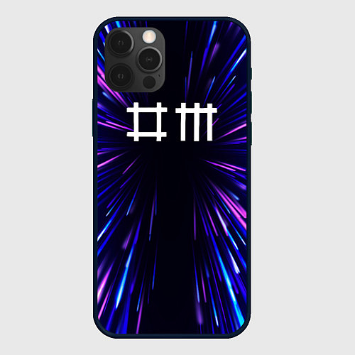 Чехол iPhone 12 Pro Max Depeche Mode neon energy / 3D-Черный – фото 1
