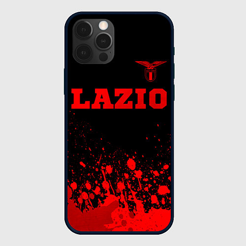 Чехол iPhone 12 Pro Max Lazio - red gradient посередине / 3D-Черный – фото 1