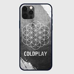 Чехол для iPhone 12 Pro Max Coldplay - grey gradient, цвет: 3D-черный