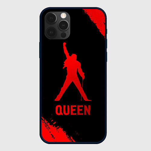 Чехол iPhone 12 Pro Max Queen - red gradient / 3D-Черный – фото 1