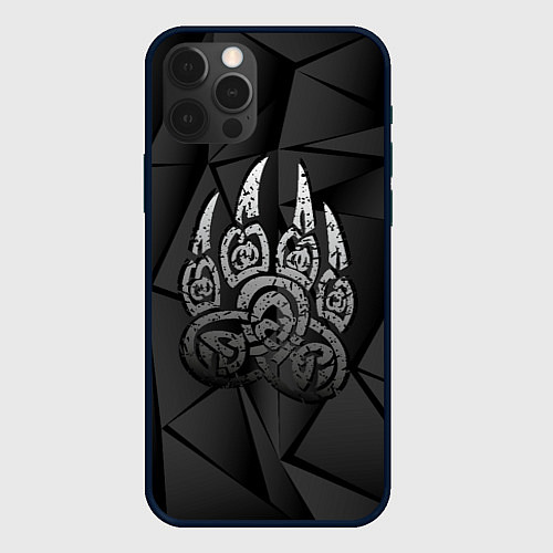 Чехол iPhone 12 Pro Max Велес лапа медведя / 3D-Черный – фото 1