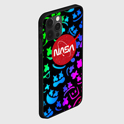 Чехол для iPhone 12 Pro Max Marshmello x NASA gradient, цвет: 3D-черный — фото 2