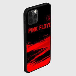 Чехол для iPhone 12 Pro Max Pink Floyd - red gradient посередине, цвет: 3D-черный — фото 2