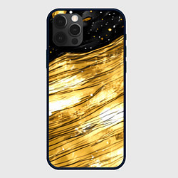 Чехол iPhone 12 Pro Max Золотой текстурный фон