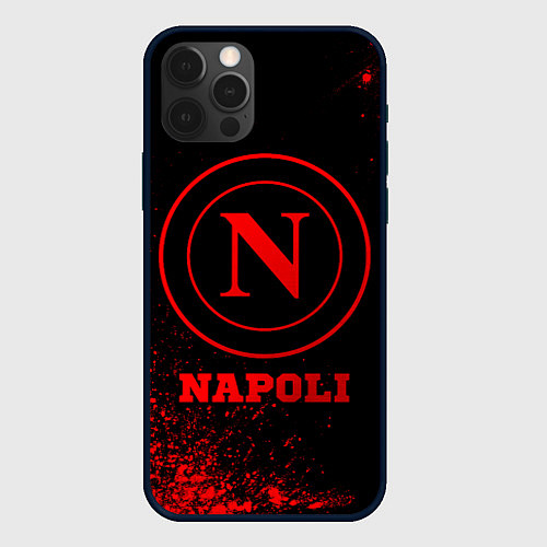 Чехол iPhone 12 Pro Max Napoli - red gradient / 3D-Черный – фото 1