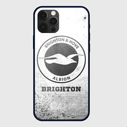 Чехол для iPhone 12 Pro Max Brighton - white gradient, цвет: 3D-черный