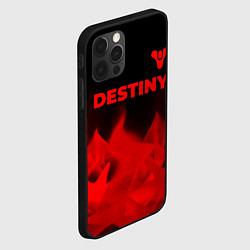 Чехол для iPhone 12 Pro Max Destiny - red gradient посередине, цвет: 3D-черный — фото 2