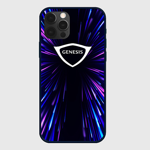 Чехол iPhone 12 Pro Max Genesis neon energy / 3D-Черный – фото 1