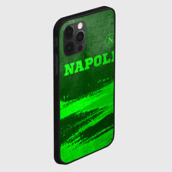 Чехол для iPhone 12 Pro Max Napoli - green gradient посередине, цвет: 3D-черный — фото 2