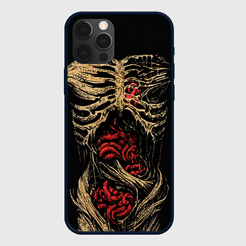 Чехол iPhone 12 Pro Max Внутренний мир / 3D-Черный – фото 1