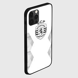 Чехол для iPhone 12 Pro Max Sporting white poly, цвет: 3D-черный — фото 2